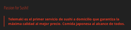 Passion for Sushi