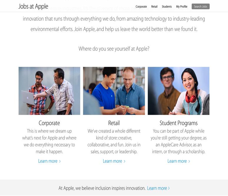 JOBS AT APPLE