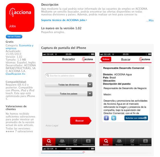 APP ACCIONA JOBS